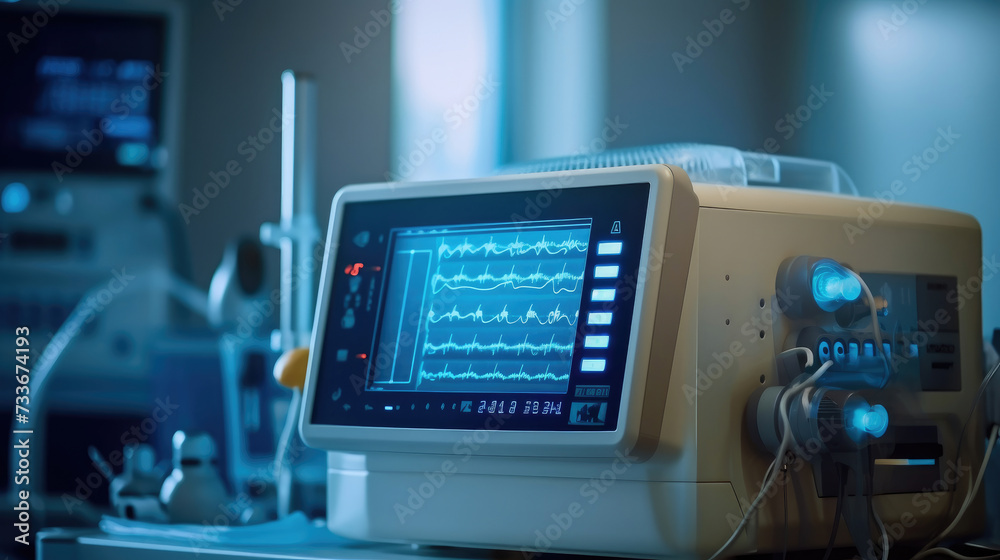 Medical equipment and tools in a modern operating room Medical equipment and tools in a modern operating room