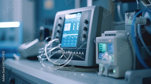 Wallpaper Mural Medical equipment and tools in a modern operating room Torontodigital.ca