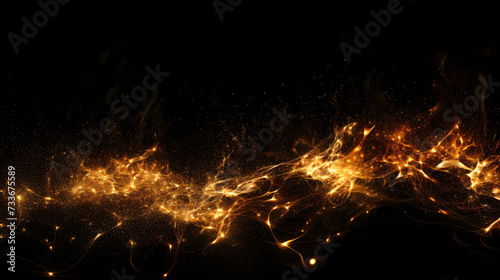 Detail of fire sparks