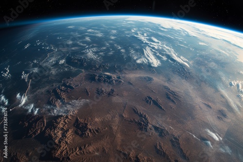 Gripping View Of Earth From The Expanse Of Space