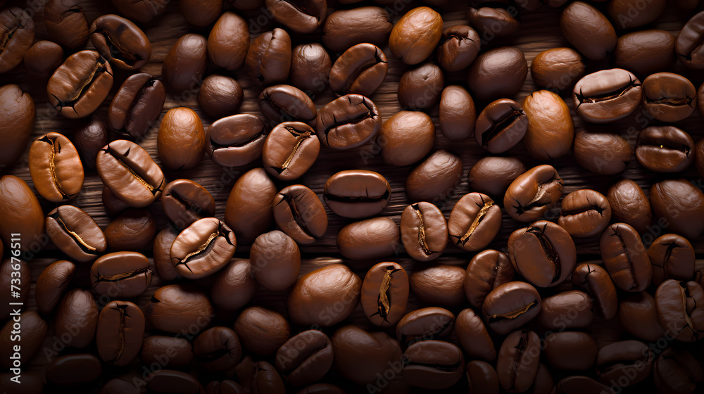 Fototapeta premium Hot roasted coffee, commercial photography