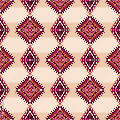 Native american pattern, Vector seamless decorative ethnic pattern. American indian motifs. Ethnic geometric pattern native american mexican navajo tribal motif.
Design for background,carpet,wallpaper