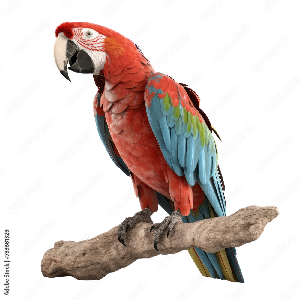 Macaw PNG Cutout, Generative AI