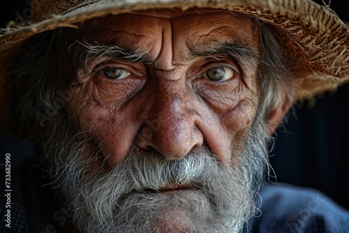Enchanting Depiction Of A Resplendent Elderly Gentleman Radiating Eternal Elegance And Insight