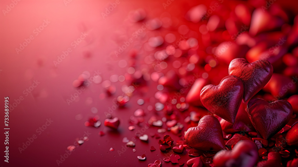 hearts background. Concept of Valentine's Day hearts background. Concept of Valentine's Day