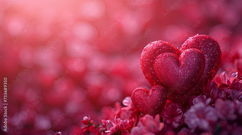 hearts background. Concept of Valentine's Day hearts background. Concept of Valentine's Day