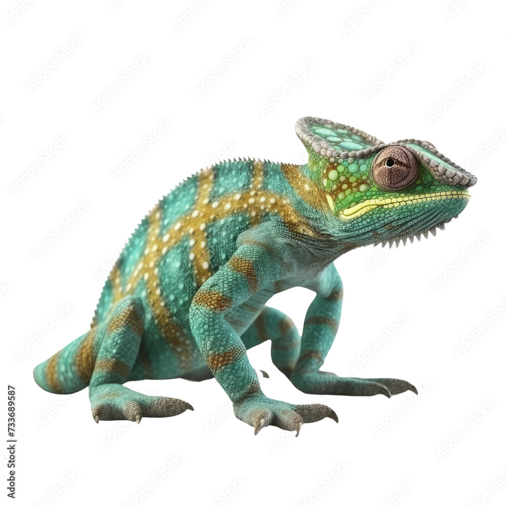 Chameleon PNG Cutout, Generative AI