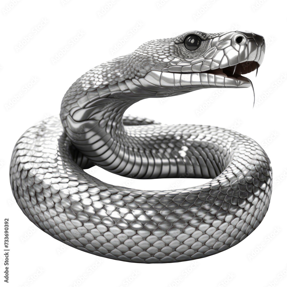 Fototapeta premium Cobra PNG Cutout, Generative AI