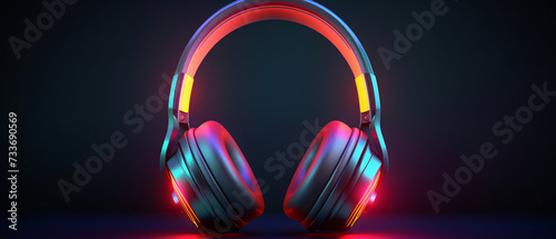 Glowing headphone