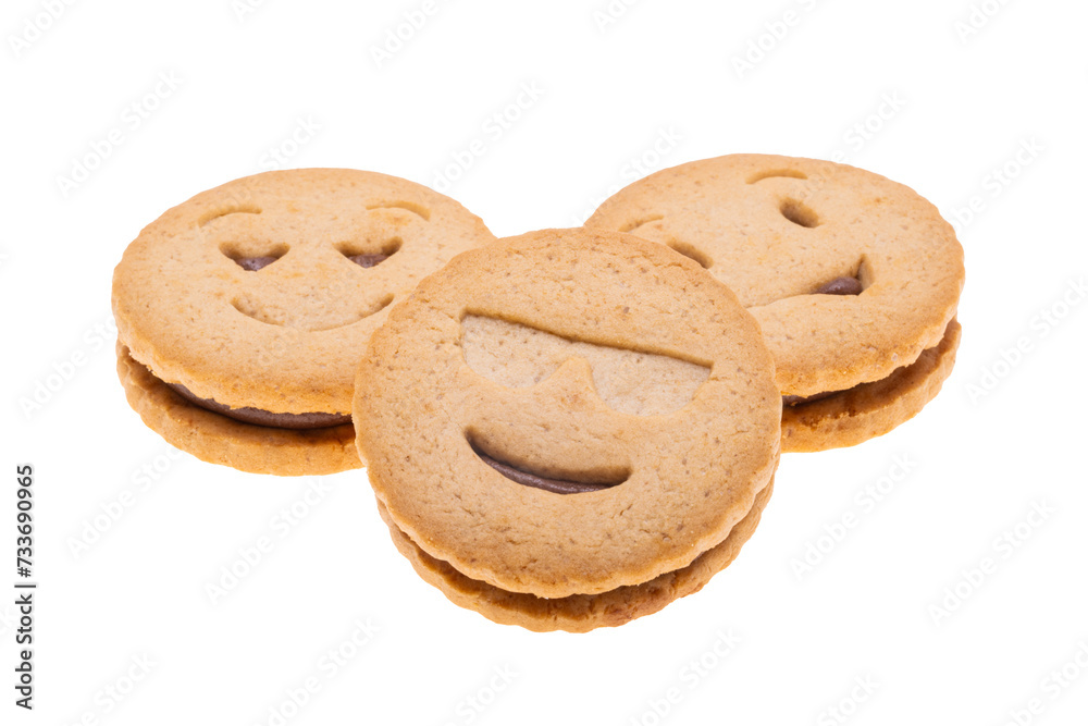 cookies smiley isolated cookies smiley isolated