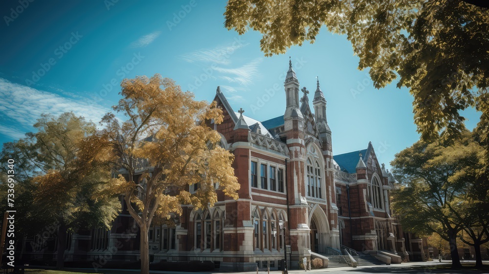 Obraz premium library college building