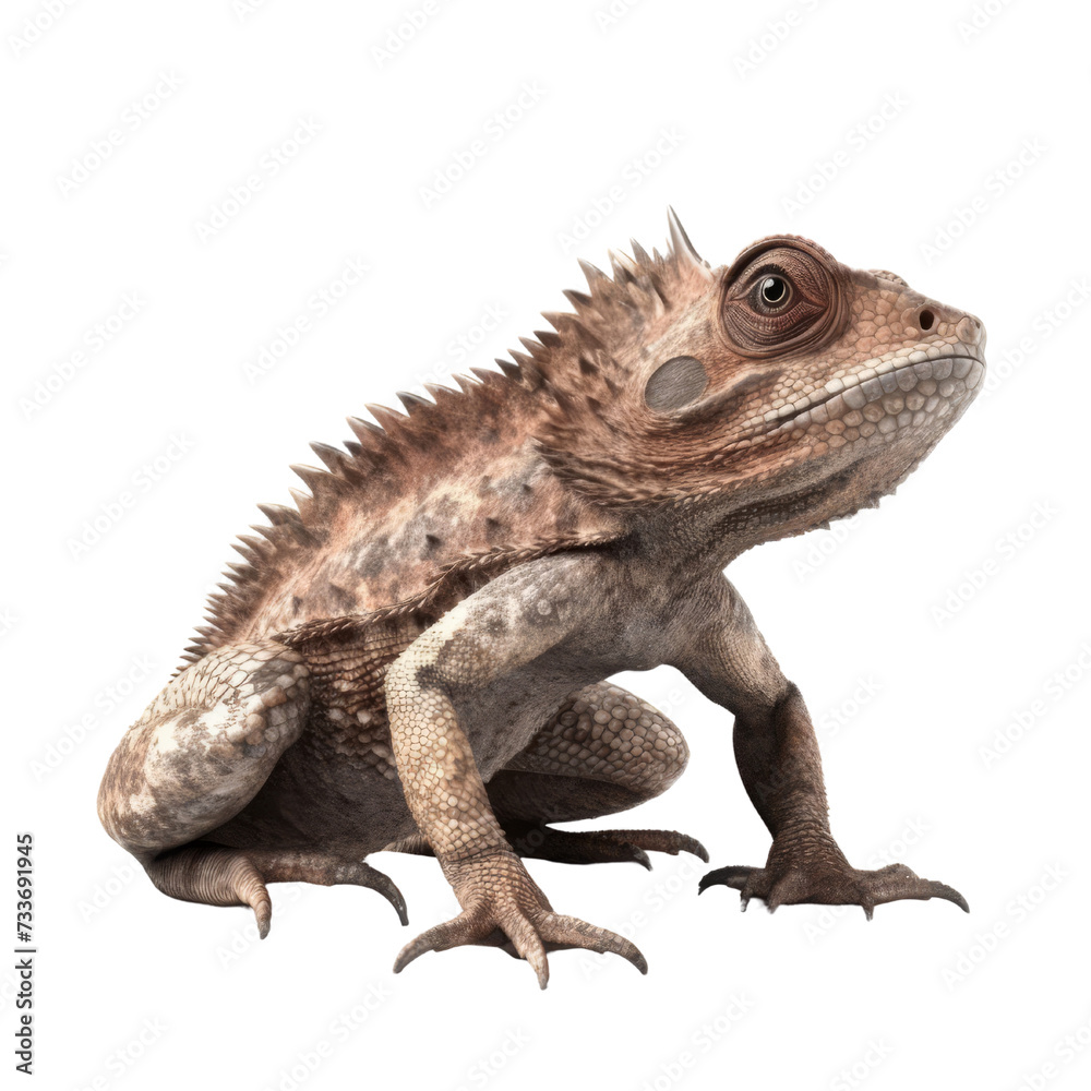 Obraz premium Frilled Lizard PNG Cutout, Generative AI