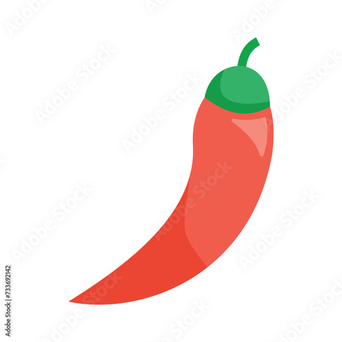 Chili icons, minimalist vector illustration and transparent graphic element. Isolated on white background