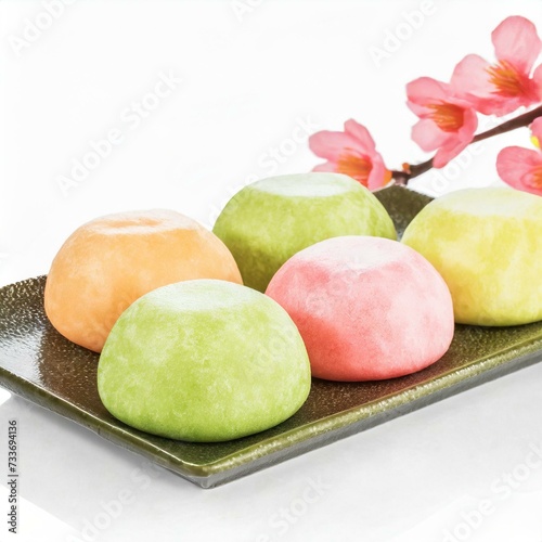 Japanese Mochi - Rice Cake or Mochigome Confectionary - Traditional Sweets from Japan - Presented in a Delightful and Tasteful Way photo