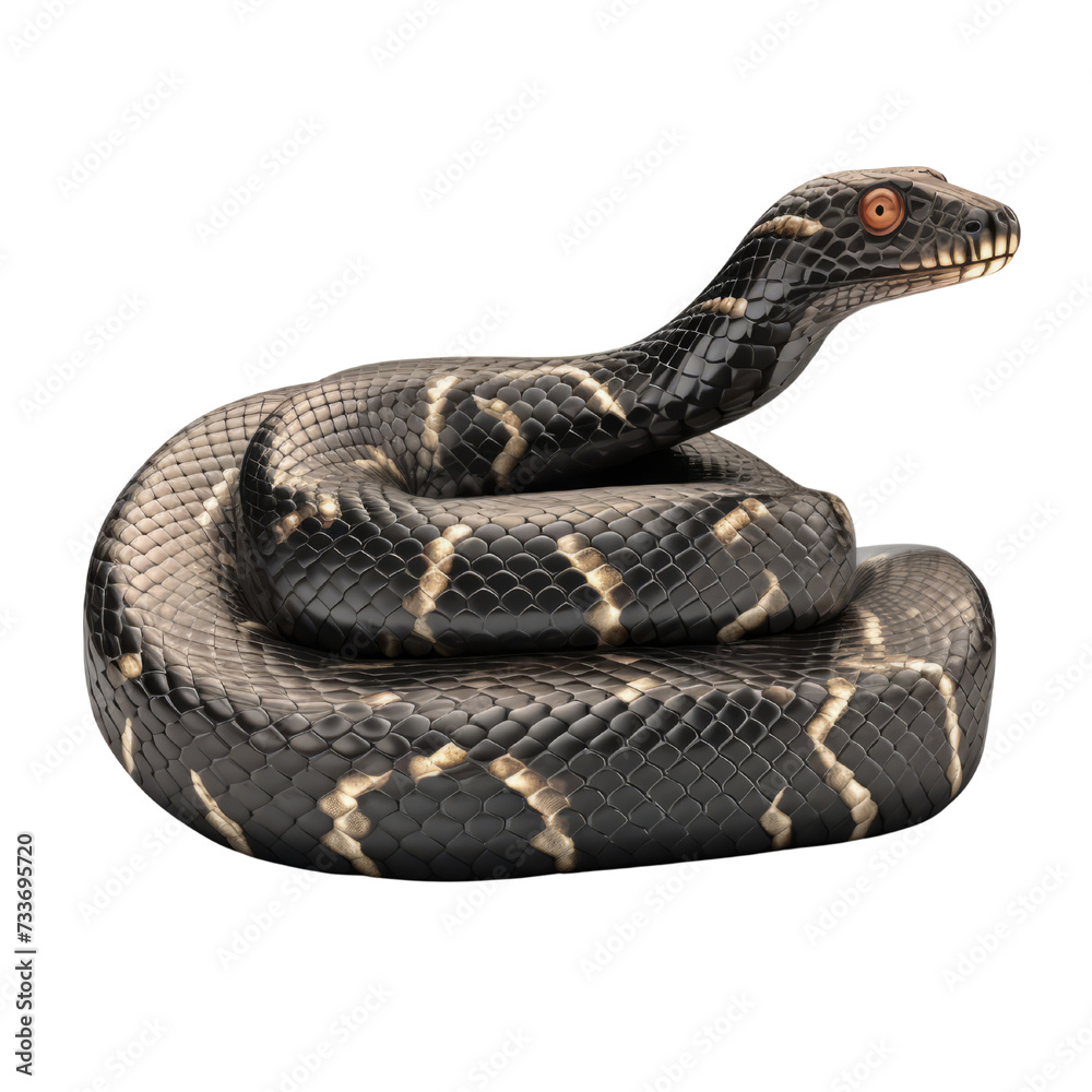 Obraz premium King Cobra PNG Cutout, Generative AI