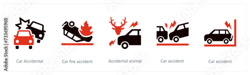  Car Accidental and car fire accident