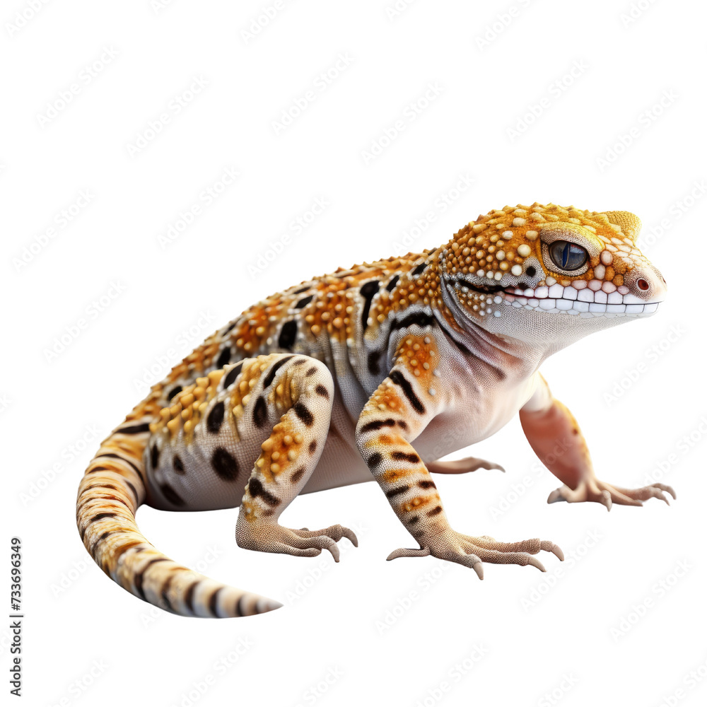 Leopard Gecko PNG Cutout, Generative AI
