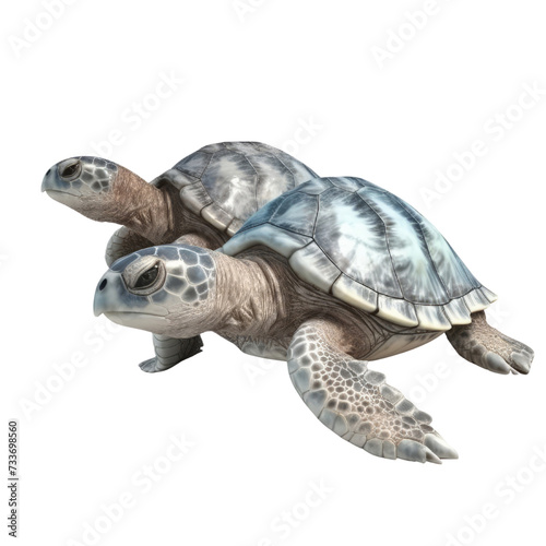 Sea Turtles PNG Cutout, Generative AI