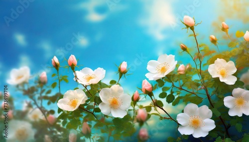 spring flowers background