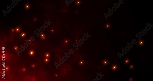 Abstract background like smoke and sparks
