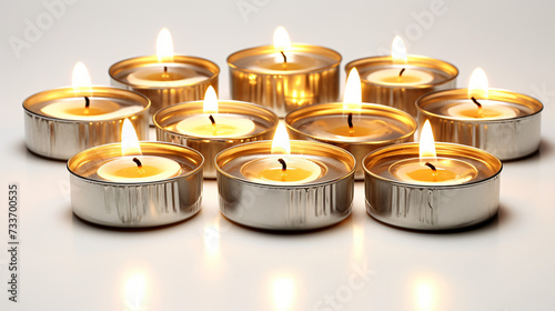 Group of tealights candles