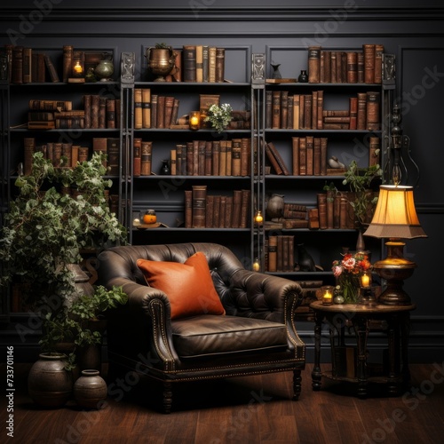 old library with books © PhotoToolsAi