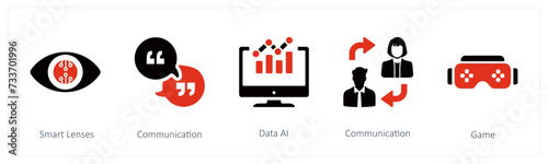 Smart Lenses, communication and Data AI