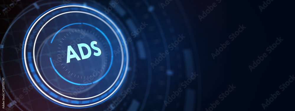 Programmatic Advertising concept. 3d illustration