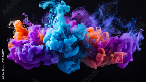 A colorful explosion