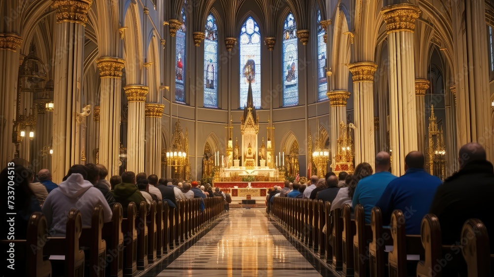 Fototapeta premium prayer mass catholic