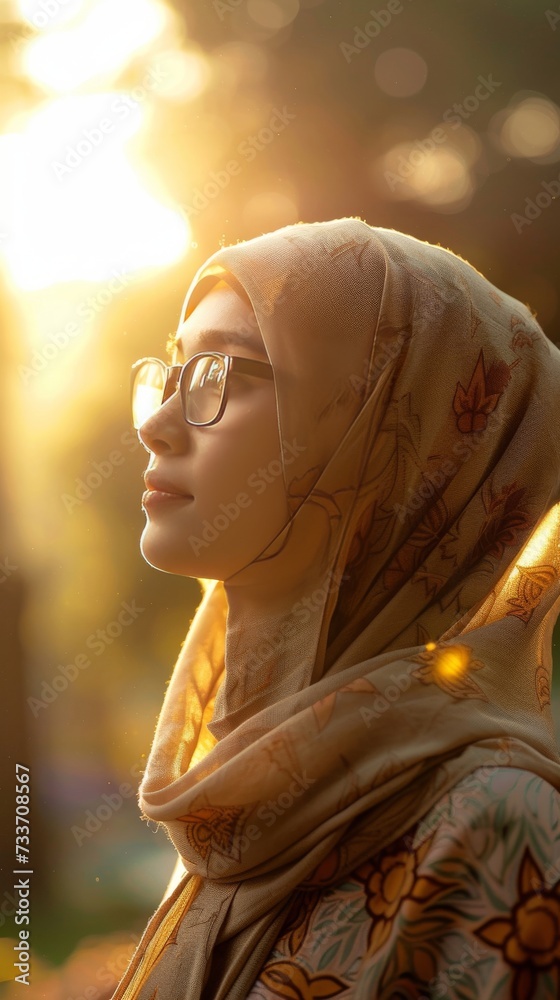 A close-up photo of a beautiful girl wearing hijab. Islamic girl. A close-up photo of a beautiful girl wearing hijab. Islamic girl.