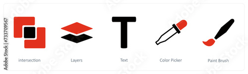 intersection, Layers, Text