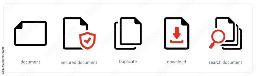 Fototapeta premium document, secured document