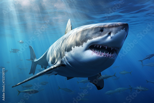 Great white shark in his natural habitat © Ovidiu