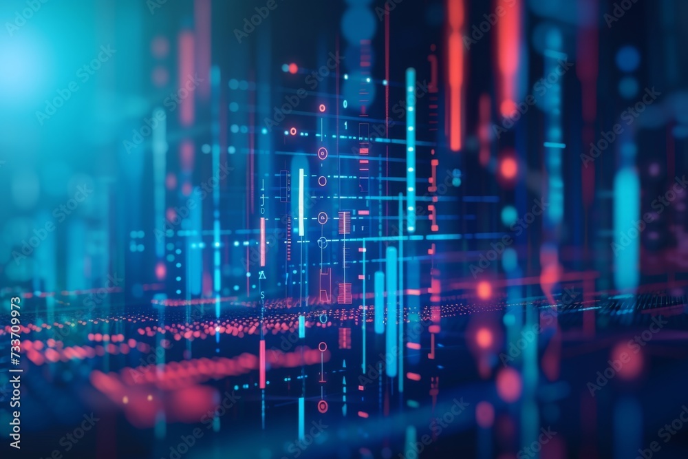 Abstract Digital Tech Background with Graphs: A Futuristic Fusion of Technology and Data Visualization, Perfect for Tech-related Projects and Presentations Abstract Digital Tech Background with Graphs: A Futuristic Fusion of Technology and Data Visualization, Perfect for Tech-related Projects and Presentations