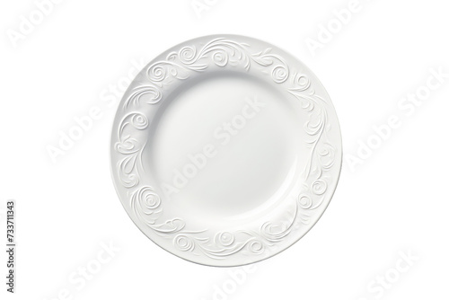 Sleek and Stylish Premium Plastic Plate Isolated On Transparent Background
