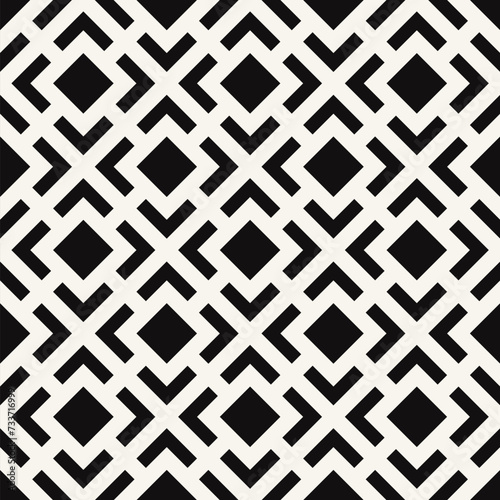 Vector seamless pattern. Modern stylish texture. Repeating geometric tiles. Bold rectangular grid. Square elements form simple contrast print.