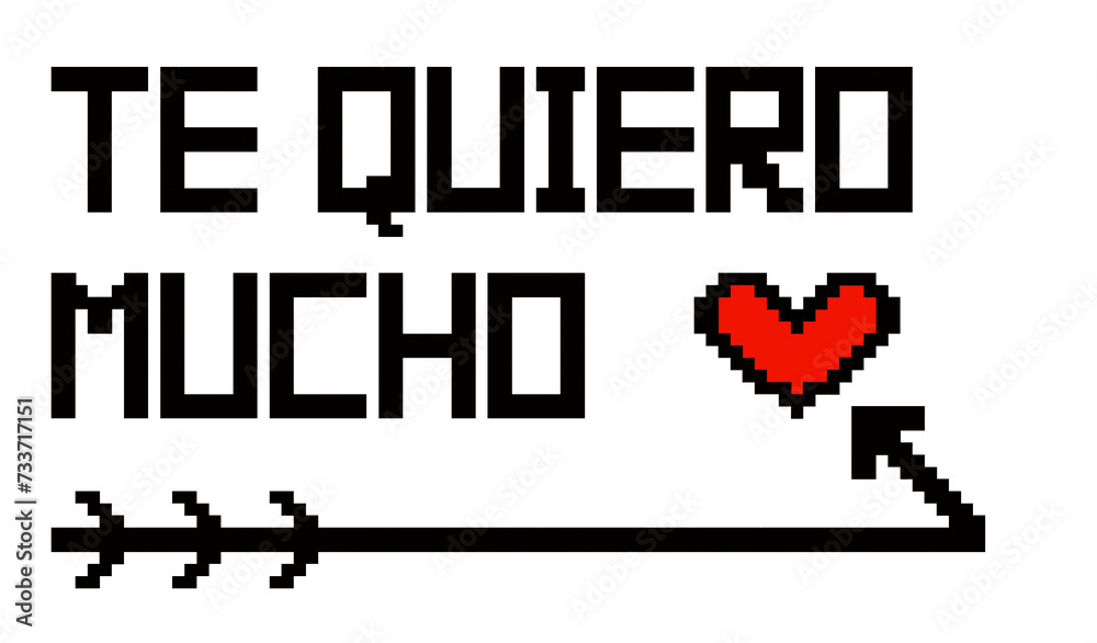Fototapeta premium frase te quiero mucho