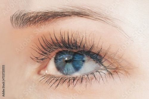 Diplopia concept - double  vision. Diagnosis in Opthalmology