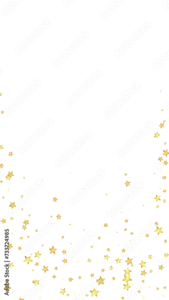 Magic stars vector overlay.  Gold stars scattered