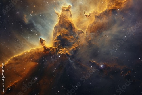 Abstract galaxy nebula background  © kramynina