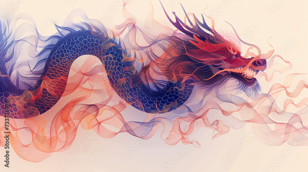 Fototapeta premium Chinesischer Loong Drache, China