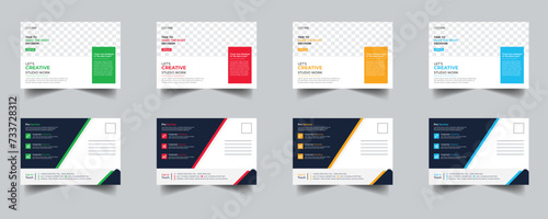 Modern Creative Corporate Post Card Template, Vector Template for Opening Invitation Editable, Professional Business Postcard Design, Event Card Design, Invitation Design, Direct Mail EDDM Template