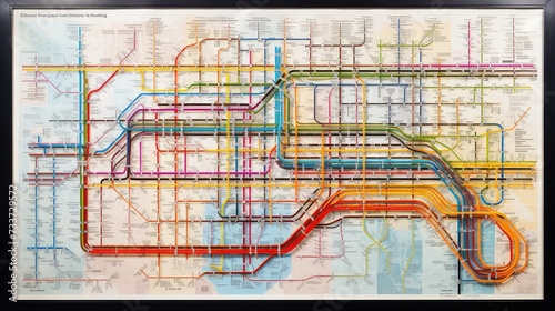 transportation nyc subway map photo