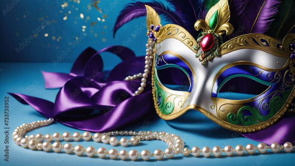 Mardi gras venetian carnival mask