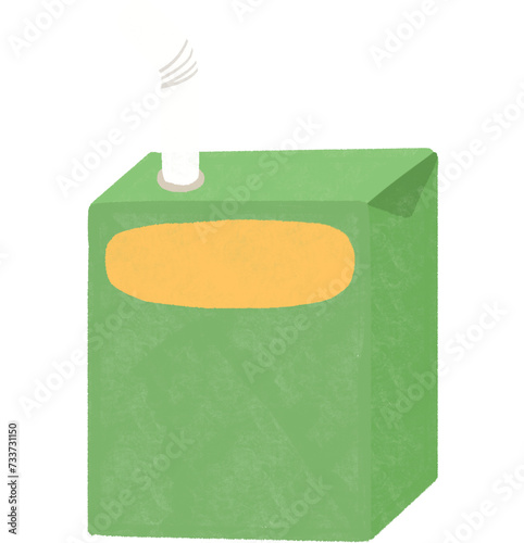 juice box clipart. illustration on transparent background