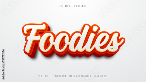 Editable text effect food mock up 