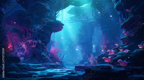 Fantasy underwater world