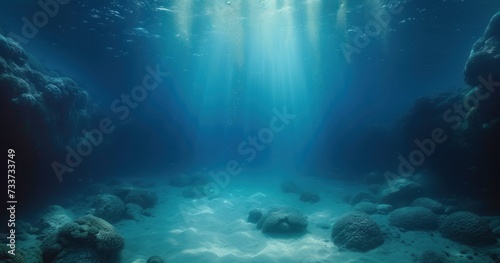 deep sea exploration, underwater world background