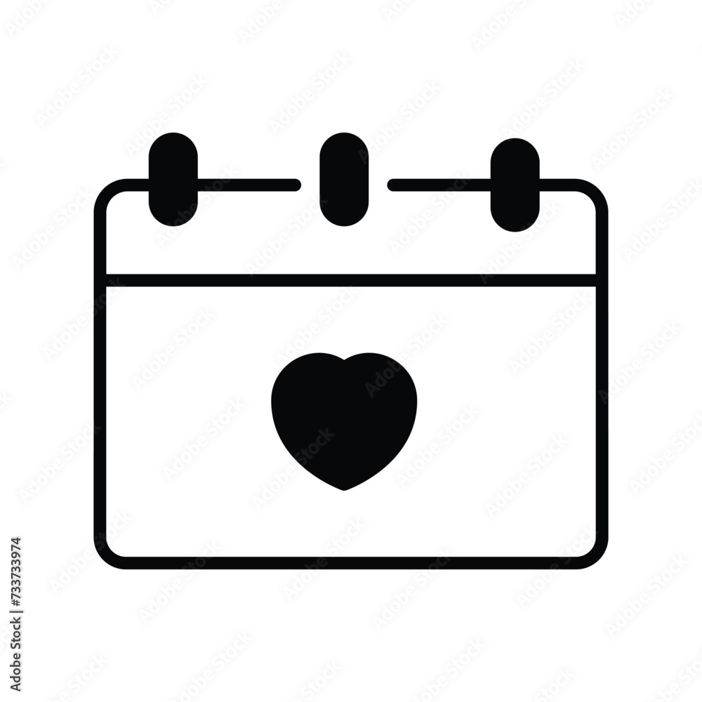 calender icon with white background vector stock illustration calender icon with white background vector stock illustration